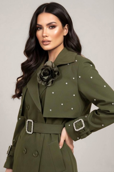 Trench kaput RODILDA KHAKI - Poseban odabir | Ivet.HR Trench kaput RODILDA KHAKI, Boja: kaki, IVET.HR - MODERNA ODJEĆA