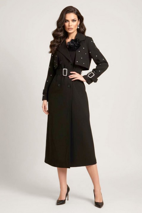 Trench kaput RODILDA BLACK - Poseban odabir | Ivet.HR Trench kaput RODILDA BLACK, Boja: crna, IVET.HR - MODERNA ODJEĆA