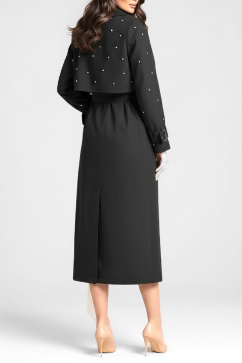 Trench kaput RODILDA BLACK - Poseban odabir | Ivet.HR Trench kaput RODILDA BLACK, Boja: crna, IVET.HR - MODERNA ODJEĆA