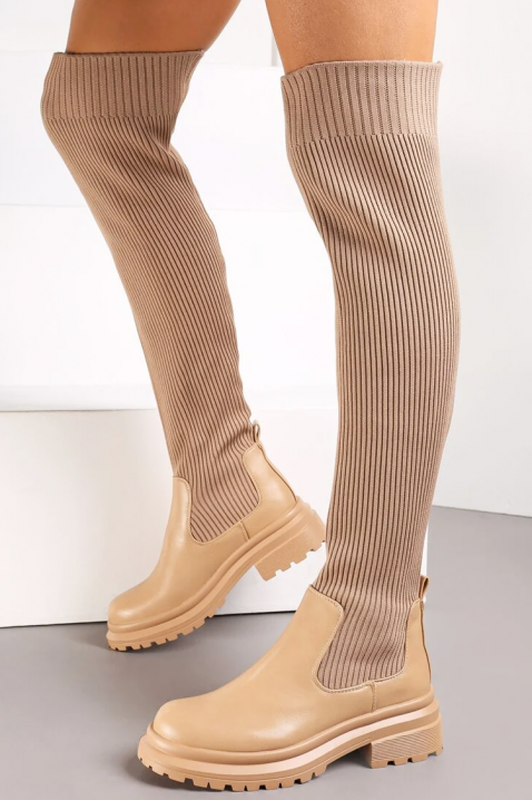 Čizme AMORINDA, Boja: bež, IVET.HR - MODERNA ODJEĆA