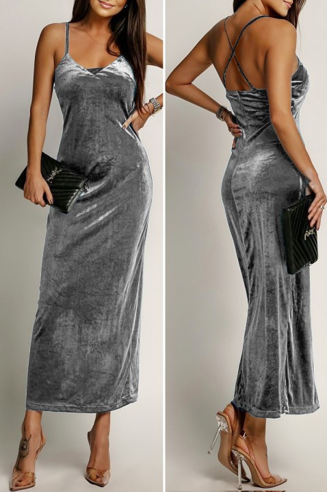 Haljina ZERFILGA SILVER - Duge haljine | Ivet.HR Haljina ZERFILGA SILVER, Boja: srebrna, IVET.HR - MODERNA ODJEĆA