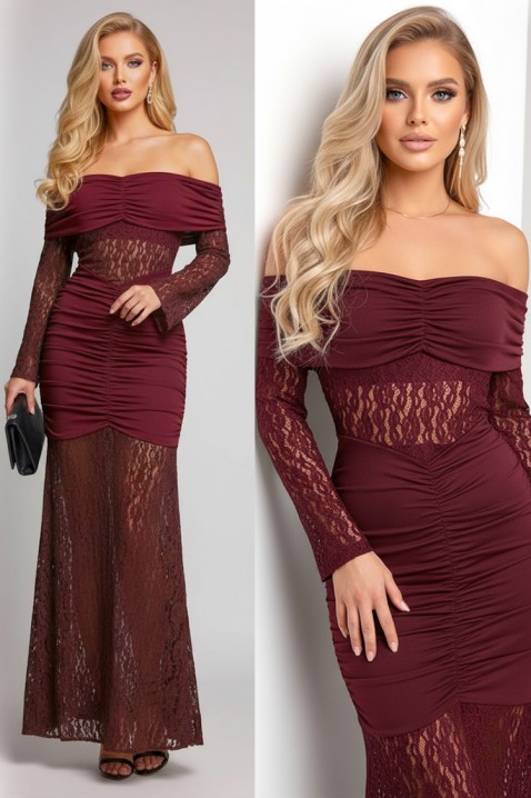 Haljina UNDRENZA BORDO - Duge haljine | Ivet.HR Haljina UNDRENZA BORDO, Boja: bordo, IVET.HR - MODERNA ODJEĆA