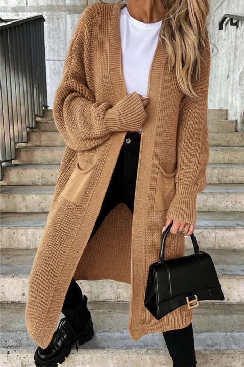 Kardigan ZLANONDA, Boja: smeđa, IVET.HR - MODERNA ODJEĆA