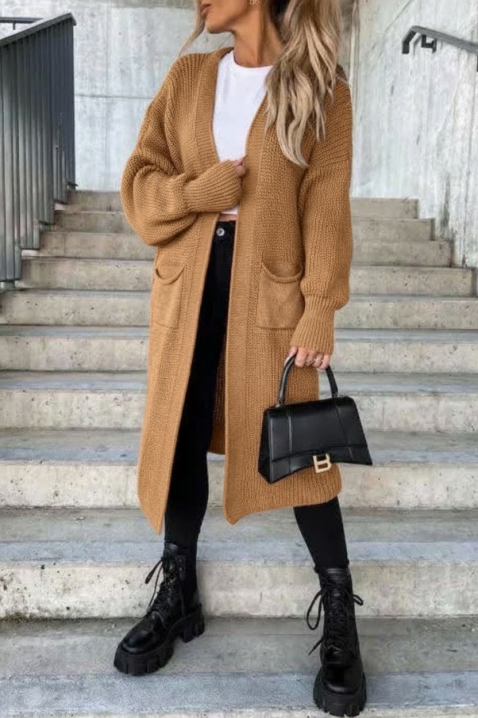 Kardigan ZLANONDA, Boja: smeđa, IVET.HR - MODERNA ODJEĆA