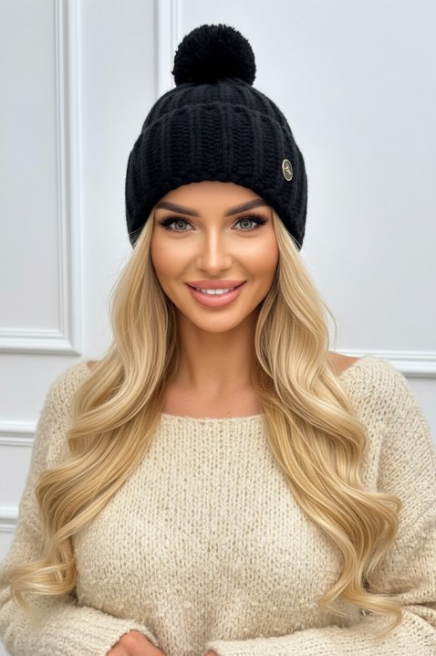 Kapa LEILONZA BLACK, Boja: crna, IVET.HR - MODERNA ODJEĆA