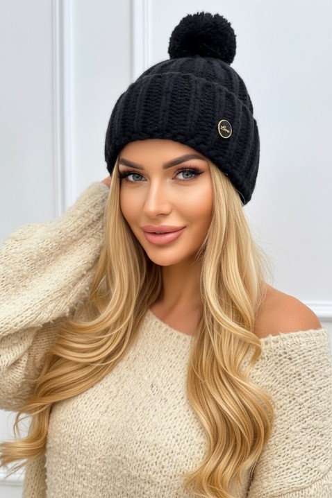 Kapa LEILONZA BLACK, Boja: crna, IVET.HR - MODERNA ODJEĆA