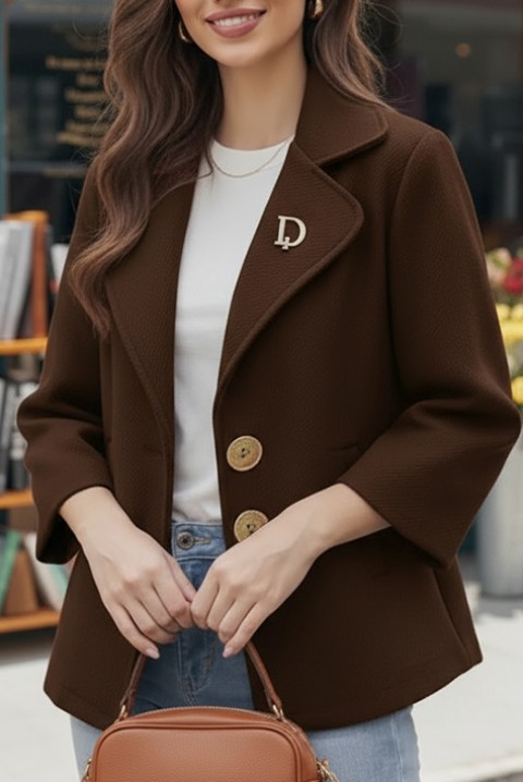 Kaput ZOLTINDA BROWN, Boja: smeđa, IVET.HR - MODERNA ODJEĆA