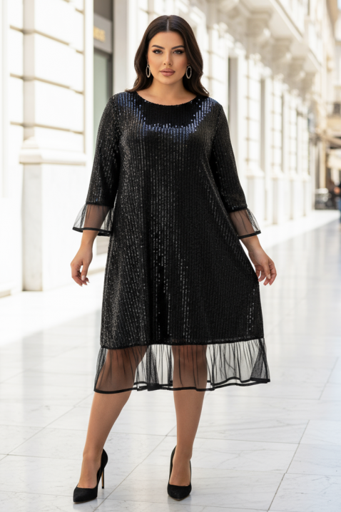 Haljina MESIONA BLACK, Boja: crna, IVET.HR - MODERNA ODJEĆA