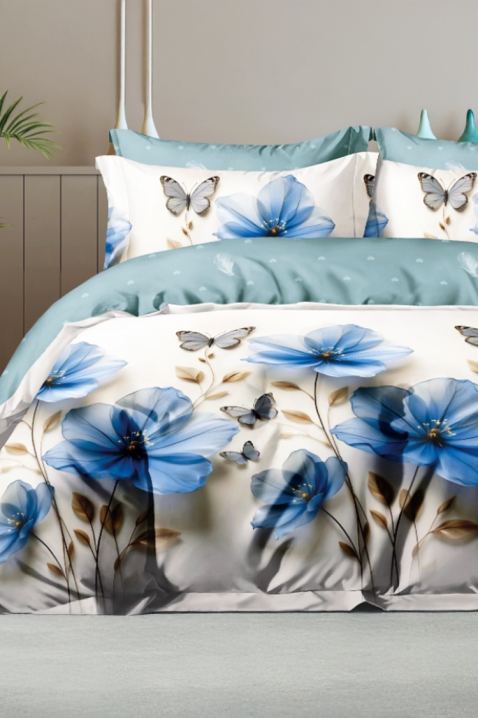 Komplet posteljina MIOFENY 200x220 cm pamuk - 4 dijela, Boja: plava, IVET.HR - MODERNA ODJEĆA