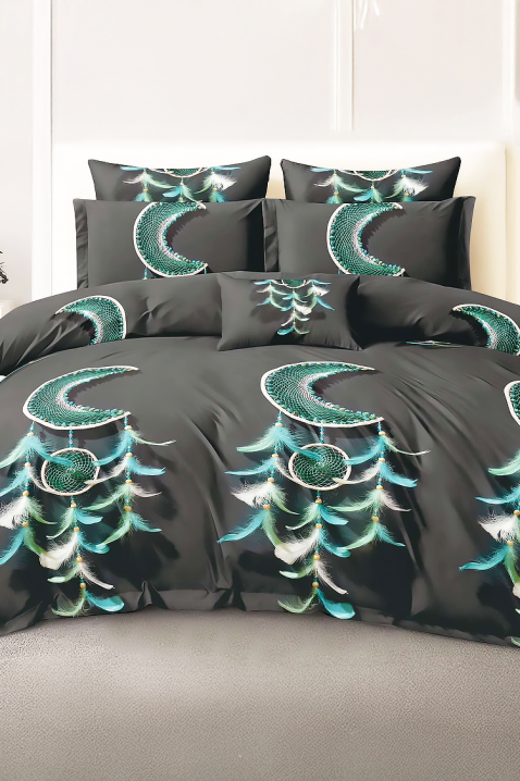 Komplet posteljina ZORBENY 200x220 cm pamuk - dijela, Boja: grafitna, IVET.HR - MODERNA ODJEĆA