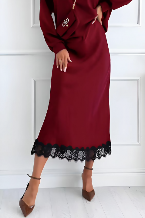 Suknja MIRDOLZA RED, Boja: crvena, IVET.HR - MODERNA ODJEĆA
