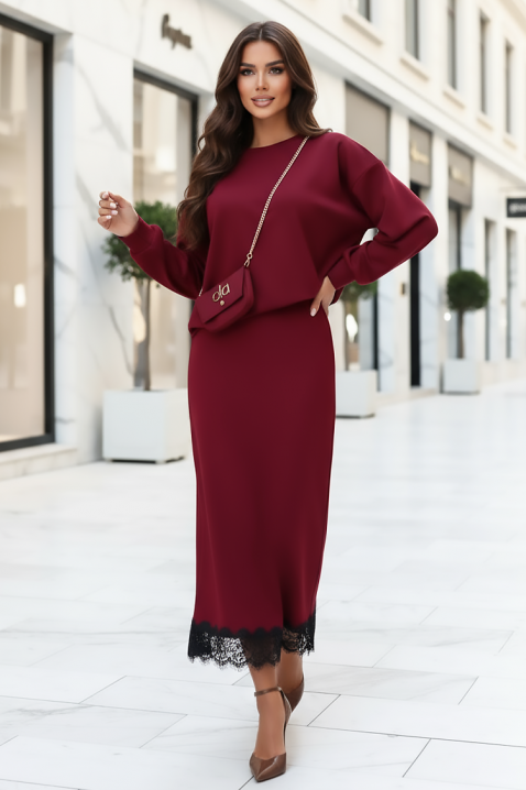 Suknja MIRDOLZA RED, Boja: crvena, IVET.HR - MODERNA ODJEĆA