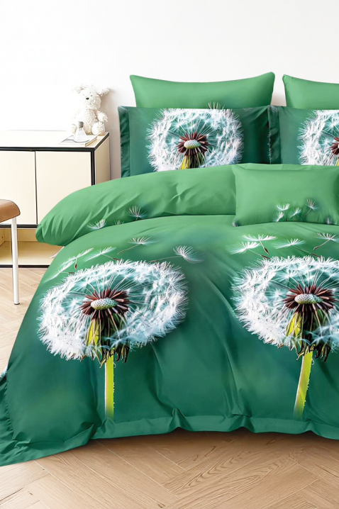 Komplet posteljina TRIONEFYY 200x220 cm pamuk - dijela, Boja: zelena, IVET.HR - MODERNA ODJEĆA