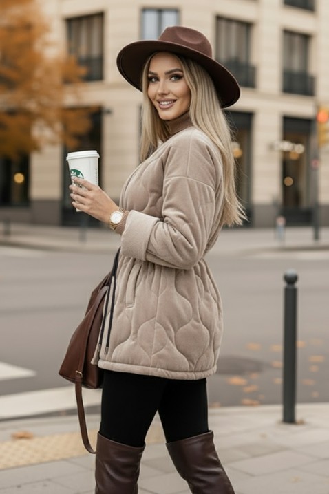 Kaput FESOLGA BEIGE, Boja: bež, IVET.HR - MODERNA ODJEĆA