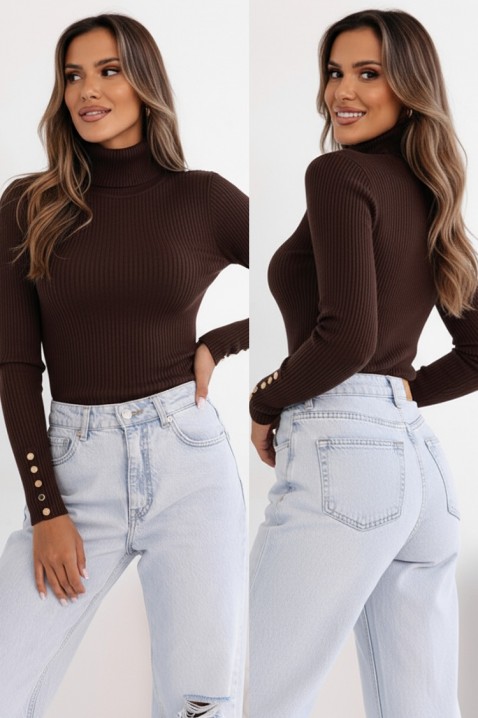 Ženska bluza PEROLTA BROWN, Boja: smeđa, IVET.HR - MODERNA ODJEĆA