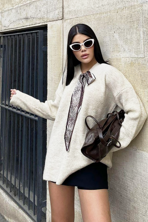 Džemper SHARLINTA ECRU, Boja: drap, IVET.HR - MODERNA ODJEĆA