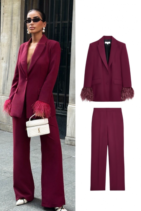 Komplet BROVELDA, Boja: bordo, IVET.HR - MODERNA ODJEĆA