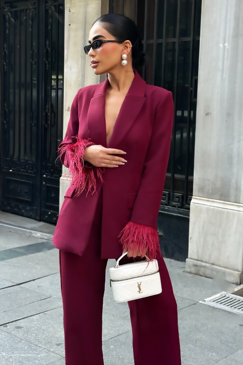 Komplet BROVELDA, Boja: bordo, IVET.HR - MODERNA ODJEĆA