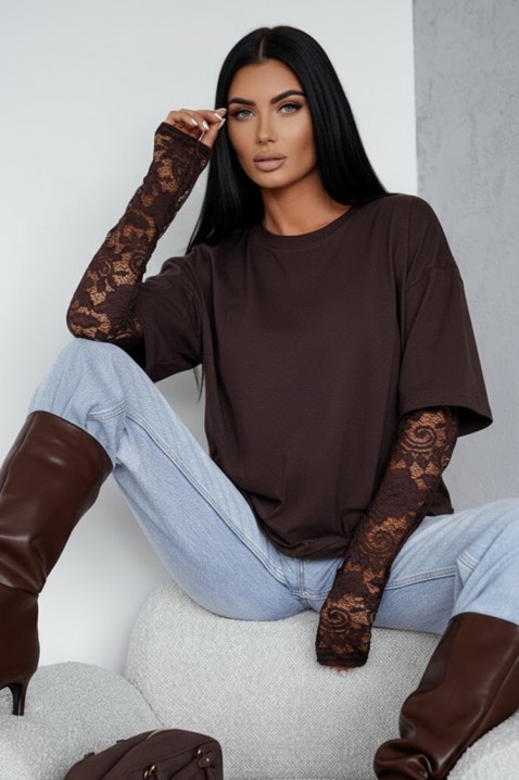 Ženska bluza CALIOPA BROWN, Boja: smeđa, IVET.HR - MODERNA ODJEĆA