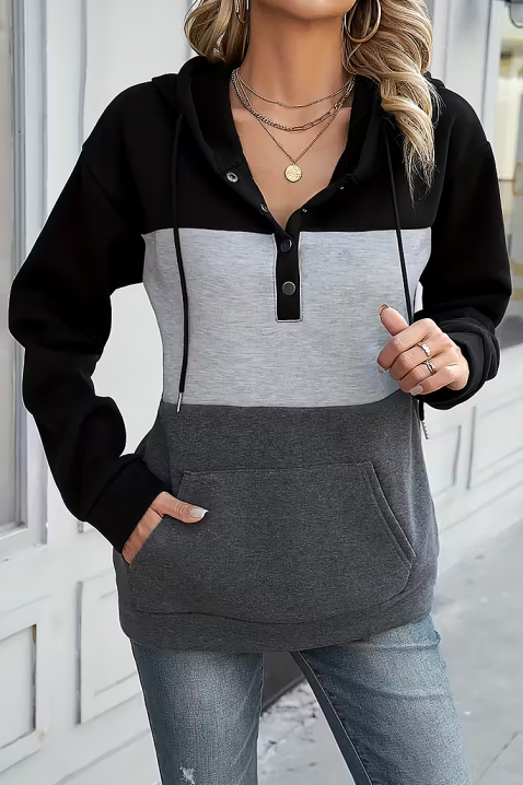 Dukserica FRELONDA, Boja: siva, IVET.HR - MODERNA ODJEĆA