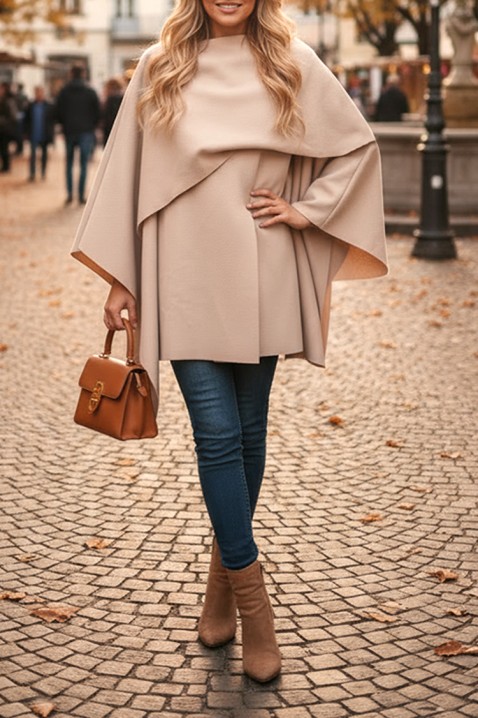 Kaput POKRINZA ECRU, Boja: drap, IVET.HR - MODERNA ODJEĆA