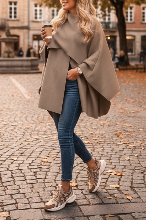 Kaput POKRINZA MOCHA, Boja: moka, IVET.HR - MODERNA ODJEĆA