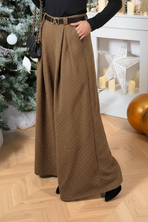 Hlače VALEANA BROWN, Boja: smeđa, IVET.HR - MODERNA ODJEĆA