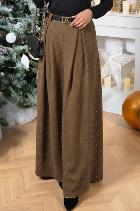 Hlače VALEANA BROWN, Boja: smeđa, IVET.HR - MODERNA ODJEĆA