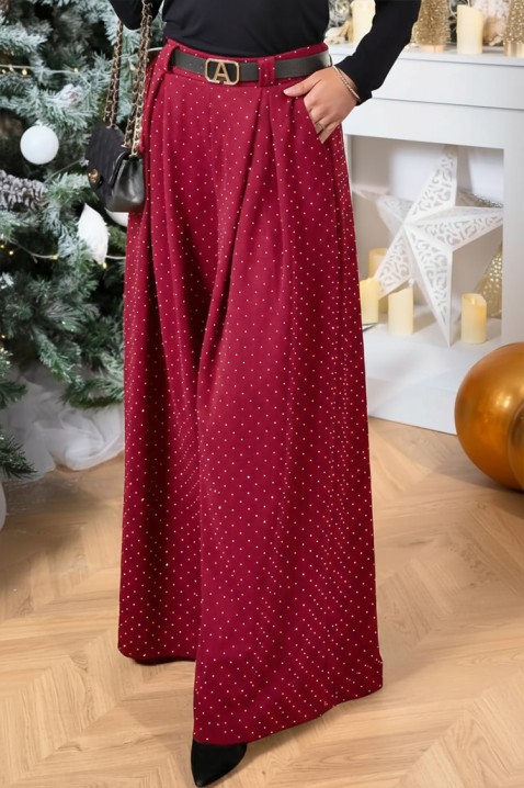 Hlače VALEANA BORDO, Boja: bordo, IVET.HR - MODERNA ODJEĆA