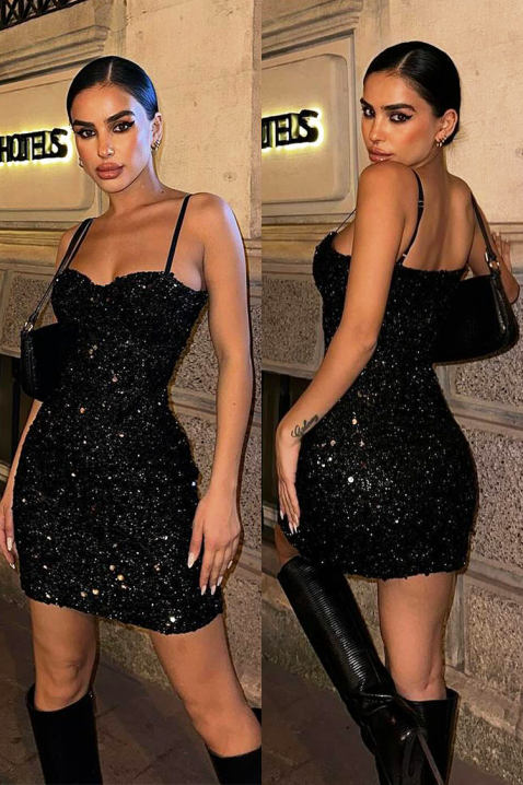 Haljina BRUDILDA BLACK, Boja: crna, IVET.HR - MODERNA ODJEĆA