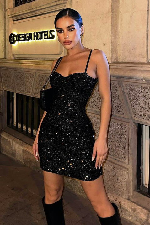 Haljina BRUDILDA BLACK, Boja: crna, IVET.HR - MODERNA ODJEĆA