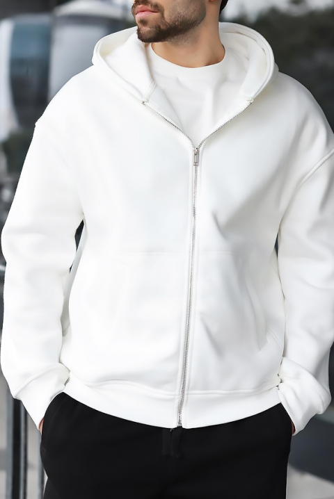 Muška dukserica VERGERO WHITE, Boja: bijela, IVET.HR - MODERNA ODJEĆA