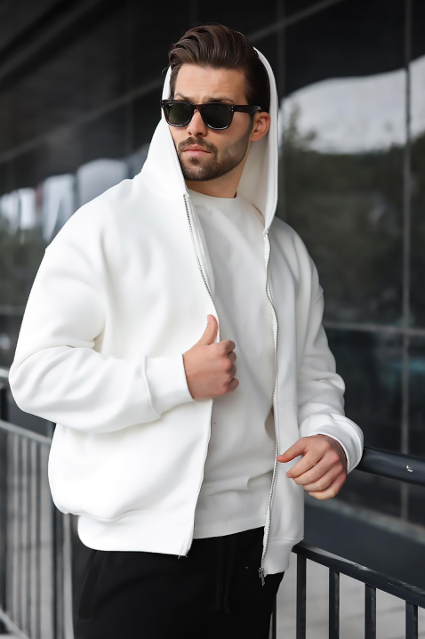 Muška dukserica VERGERO WHITE, Boja: bijela, IVET.HR - MODERNA ODJEĆA