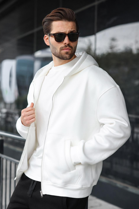 Muška dukserica VERGERO WHITE, Boja: bijela, IVET.HR - MODERNA ODJEĆA