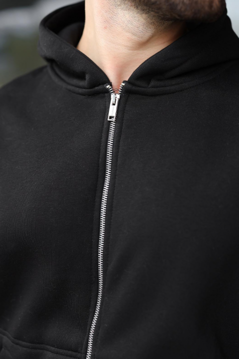 Muška dukserica VERGERO BLACK, Boja: crna, IVET.HR - MODERNA ODJEĆA