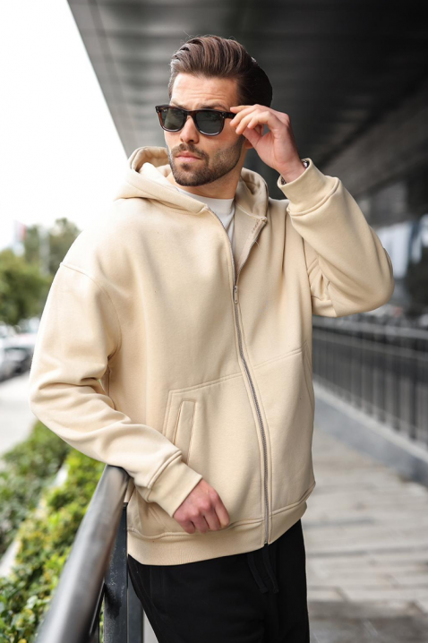 Muška dukserica VERGERO BEIGE, Boja: bež, IVET.HR - MODERNA ODJEĆA