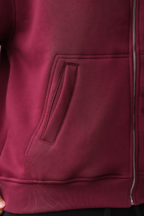 Muška dukserica VERGERO BORDO, Boja: bordo, IVET.HR - MODERNA ODJEĆA