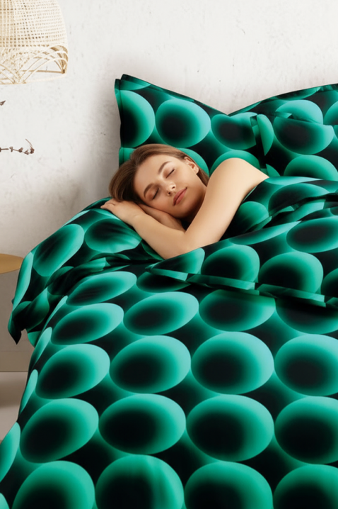 Komplet posteljina VEPOLDY 200x220 cm pamuk - dijela, Boja: zelena, IVET.HR - MODERNA ODJEĆA