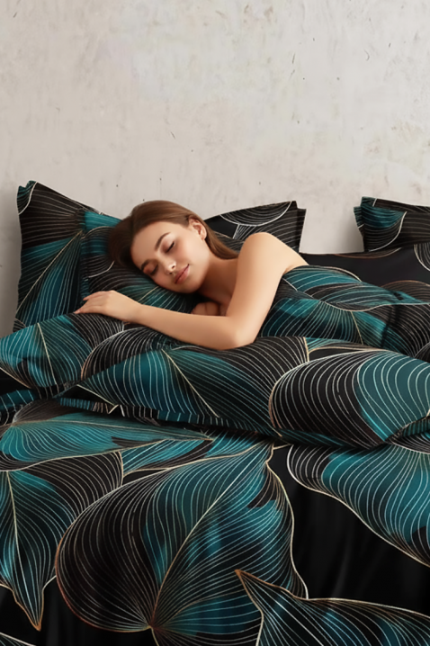 Komplet posteljina FIOGELDY 200x220 cm pamuk - dijela, Boja: crna, IVET.HR - MODERNA ODJEĆA