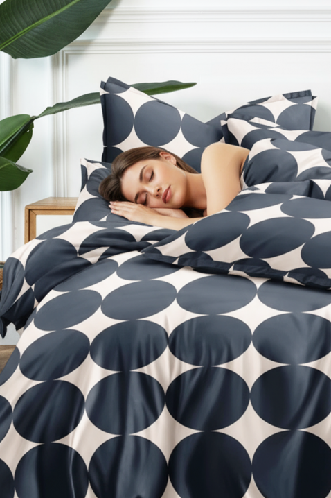 Komplet posteljina ZERMOHY 200x220 cm pamuk - dijela, Boja: crna, IVET.HR - MODERNA ODJEĆA