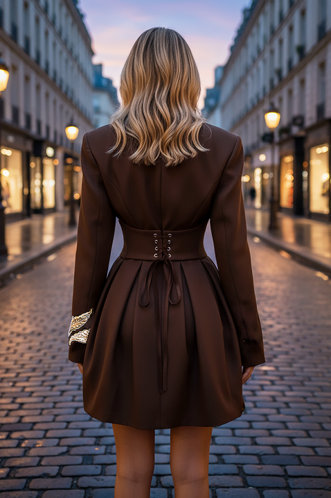 Haljina BLANDENZA BROWN, Boja: smeđa, IVET.HR - MODERNA ODJEĆA