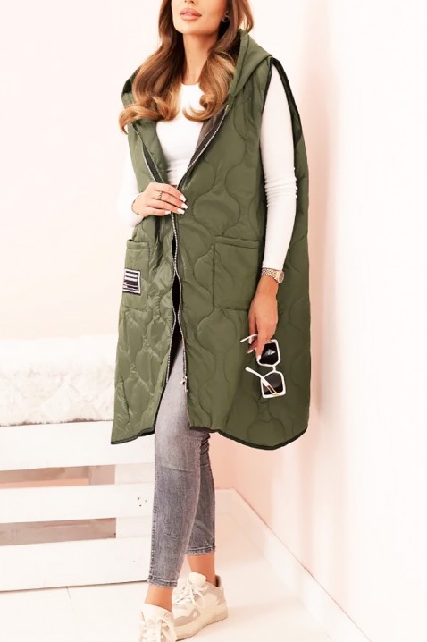 Prsluk VORTELGA KHAKI, Boja: kaki, IVET.HR - MODERNA ODJEĆA