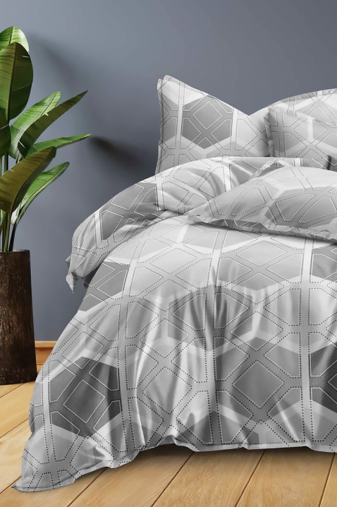 Komplet posteljina GERDONY 160x200 cm pamuk - 4 dijela, Boja: siva, IVET.HR - MODERNA ODJEĆA