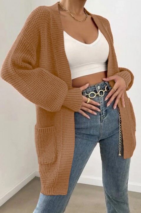 Kardigan VISTALFA CAMEL, Boja: svjetlosmeđa, IVET.HR - MODERNA ODJEĆA