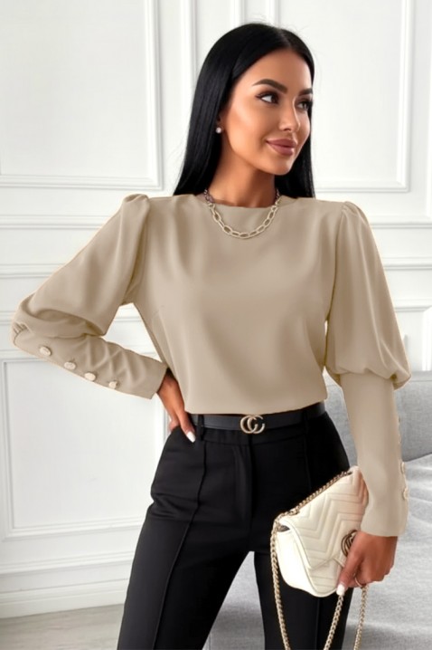 Ženska bluza MARIOVA BEIGE, Boja: bež, IVET.HR - MODERNA ODJEĆA