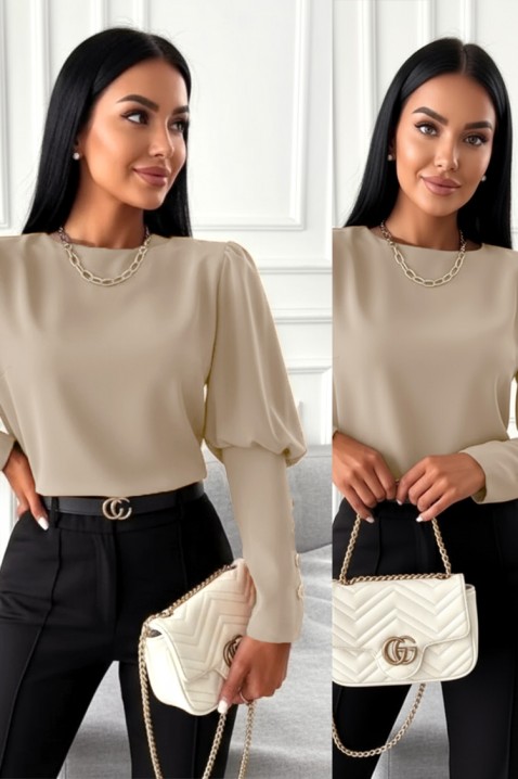 Ženska bluza MARIOVA BEIGE, Boja: bež, IVET.HR - MODERNA ODJEĆA