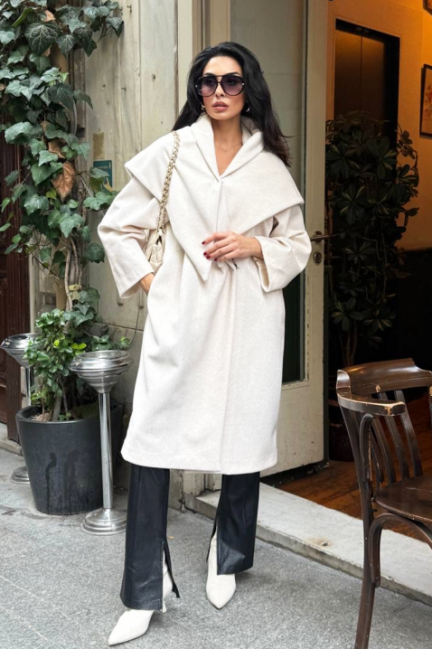 Kaput ALSIENA ECRU, Boja: drap, IVET.HR - MODERNA ODJEĆA