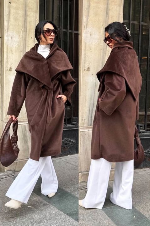 Kaput ALSIENA BROWN, Boja: smeđa, IVET.HR - MODERNA ODJEĆA