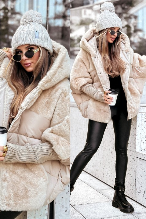 Jakna GLOREDA ECRU, Boja: smeđa, IVET.HR - MODERNA ODJEĆA