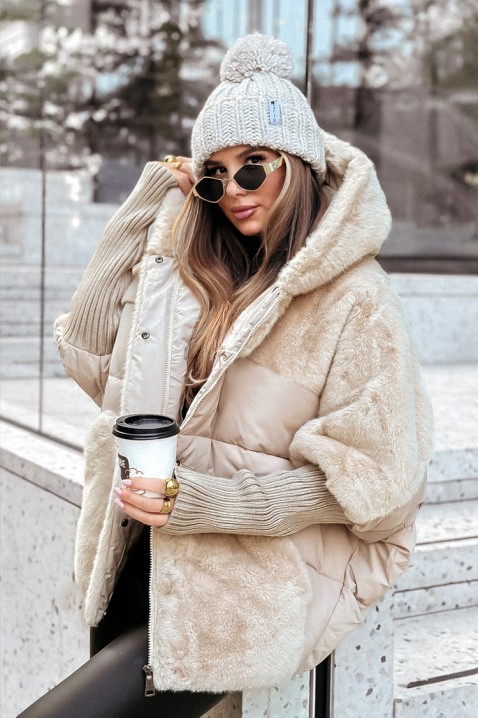 Jakna GLOREDA ECRU, Boja: smeđa, IVET.HR - MODERNA ODJEĆA